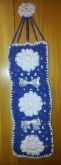 Porta-Papel Higiênico Floral Azul/Branco - 3 rolos